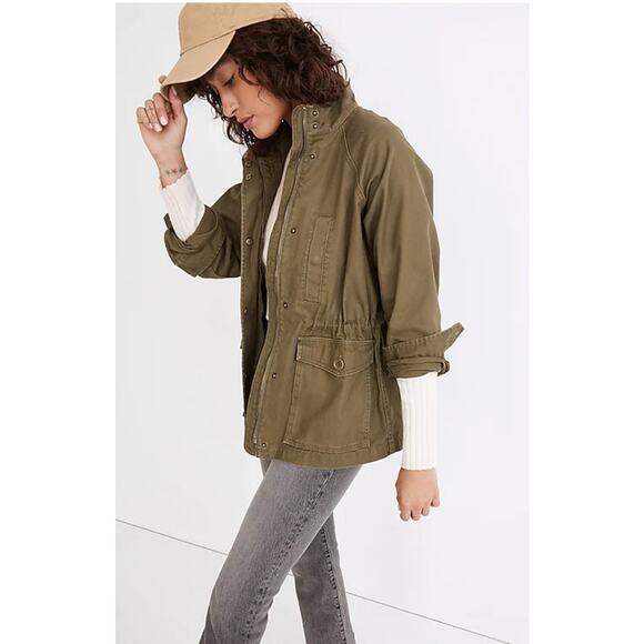 Madewell Northover Utility Workwear Military Jacket Sold Out Desert Olive Size S - Picture 1 of 8